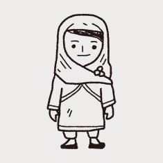 arab woman doodle N6