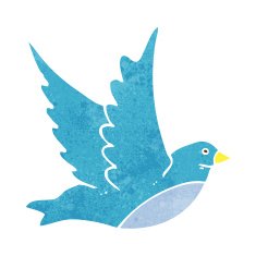 cartoon flying bird N44