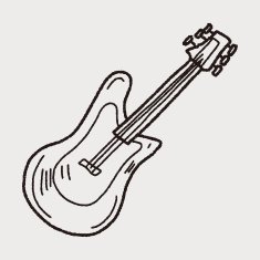 Electric guitar doodle N6