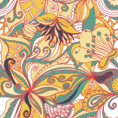abstract hand-drawn pattern seamless doodle texture N24