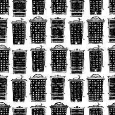 Seamless pattern with houses N9
