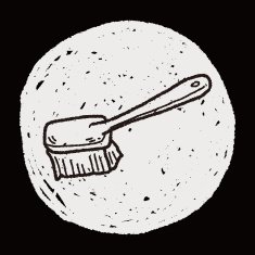 clean brush doodle N41