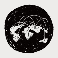 globe social doodle N12