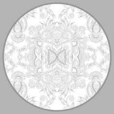 coloring book page for adults - zendala joy to older N32