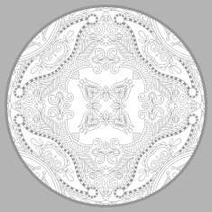 coloring book page for adults - zendala joy to older N34