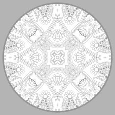 coloring book page for adults - zendala joy to older N35