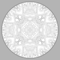 coloring book page for adults - zendala joy to older N36