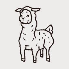 llama doodle N7