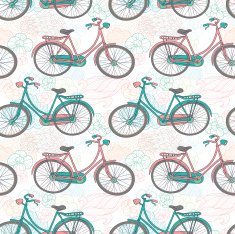 bicycles seamless pattern N6