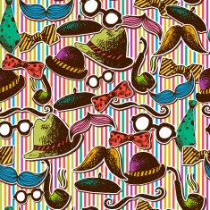 Hand Drawn Hipster Seamless Background N4
