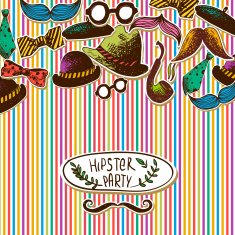 Hand Drawn Hipster Vintage Card Invitation Frame N2