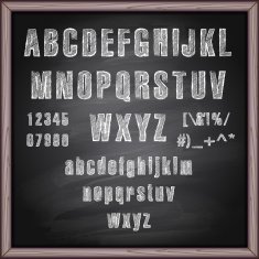 Lettering blackboard N4