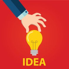 Great Idea Concept in flat style