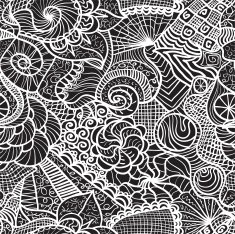 hand-drawn seamless pattern N13