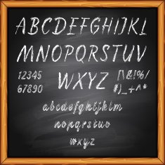 Lettering blackboard N6