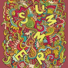 Summer doodles vector illustration N4