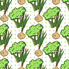 Broccoli and onion pattern