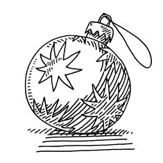 Christmas Bauble Decoration Drawing