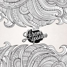 Abstract vector decorative nature background N17