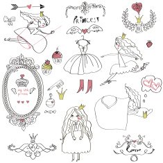 Tale of a princess scrapbook page N2