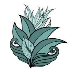 Vector Colored Floral Background N41