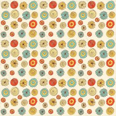 Seamless vintage pattern 7 Vector illustration