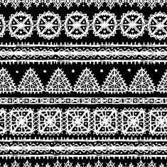 Tribal art ethnic seamless pattern N9