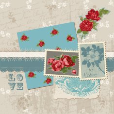Vintage Flowers in vector N2