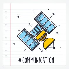 Doodle Satellite Icon