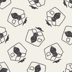 shirt doodle seamless pattern background N8