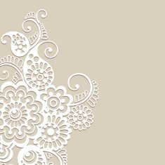 Flower vector ornament background N3