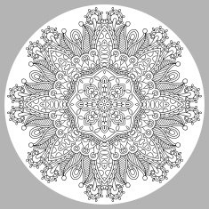coloring book page for adults - zendala N21