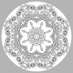 coloring book page for adults - zendala N22