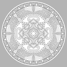 coloring book page for adults - zendala N23