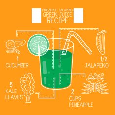 Pineapple jalapeno green juice recipes great detoxifier