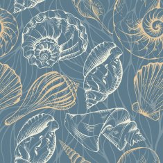 Shell seamless pattern N7