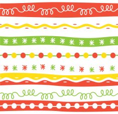 set of colorful border