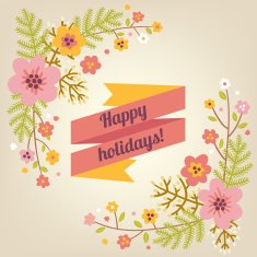 Floral Greeting Card N22