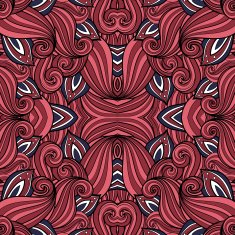 Vector Seamless Abstract Tribal Pattern N53