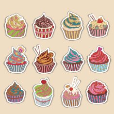 Cupcake colorful icon N3
