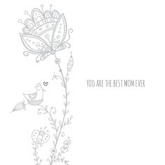 Greeting card for mom with love N4