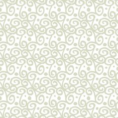 Seamless pattern with sketch waves and circles