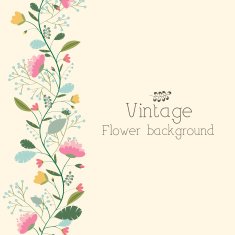 flower background concept of retro style color N7