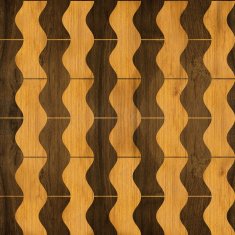 Abstract winding pattern - seamless parquet flooring