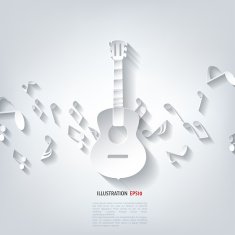Guitar icon Music background N4