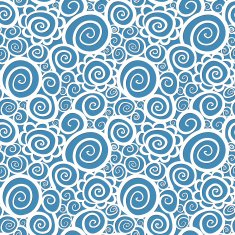 Seamless abstract curly wave pattern N15