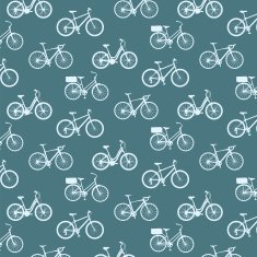bicycles vintage pattern