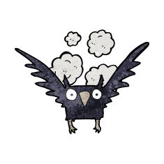 cartoon spooky bird N8
