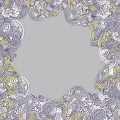 Abstract seamless hand-drawn frame N4