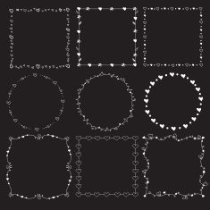 Vector Set of Valentines Frames